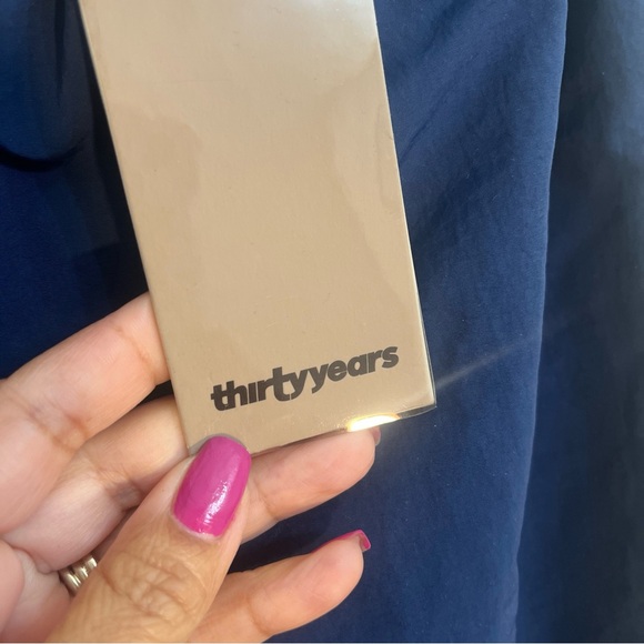 Thirty years track pants blue NWT size large women’s 100% nylon wardrobe staple - Picture 2 of 16